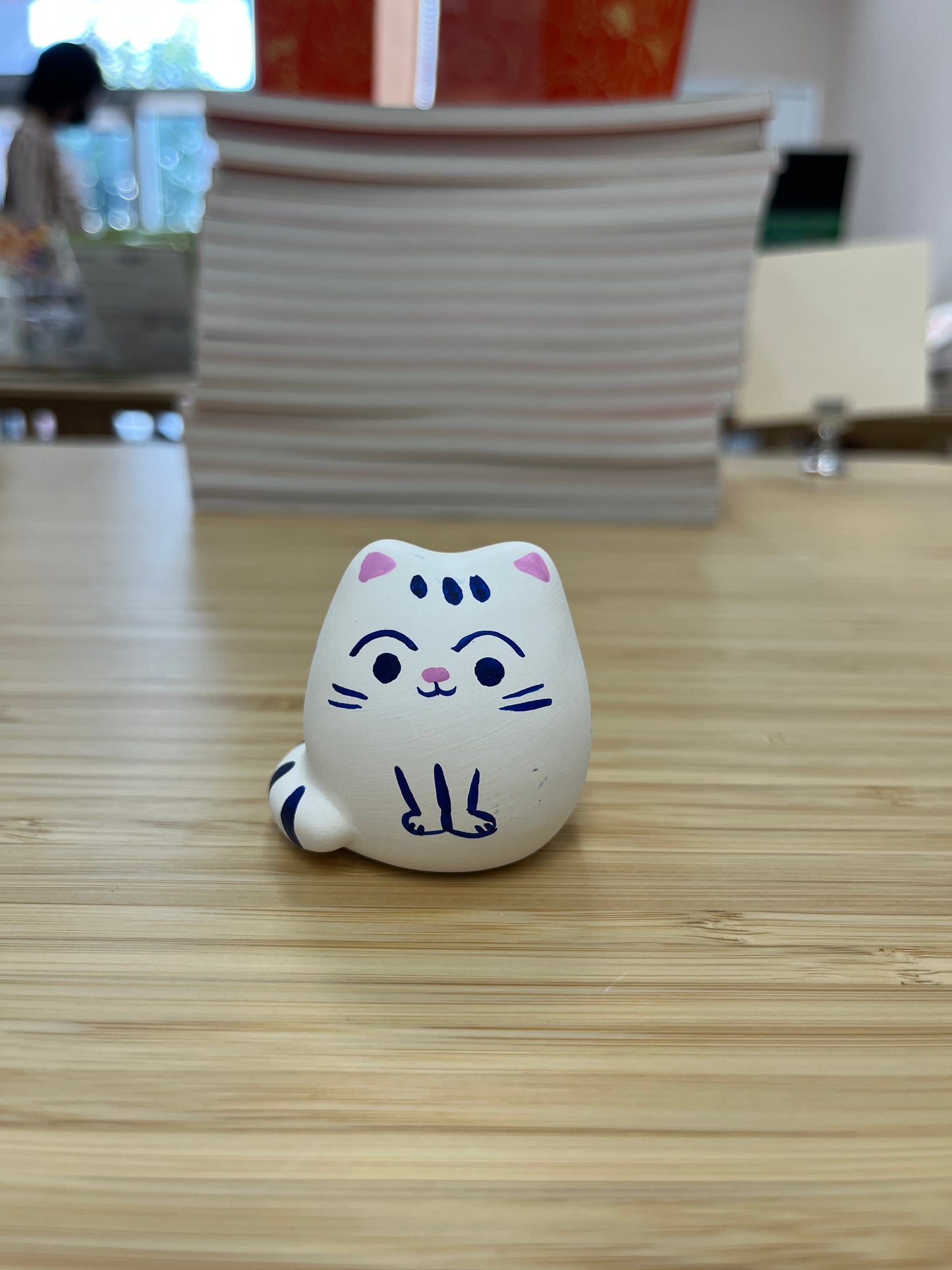 Cat Porcelain Figure