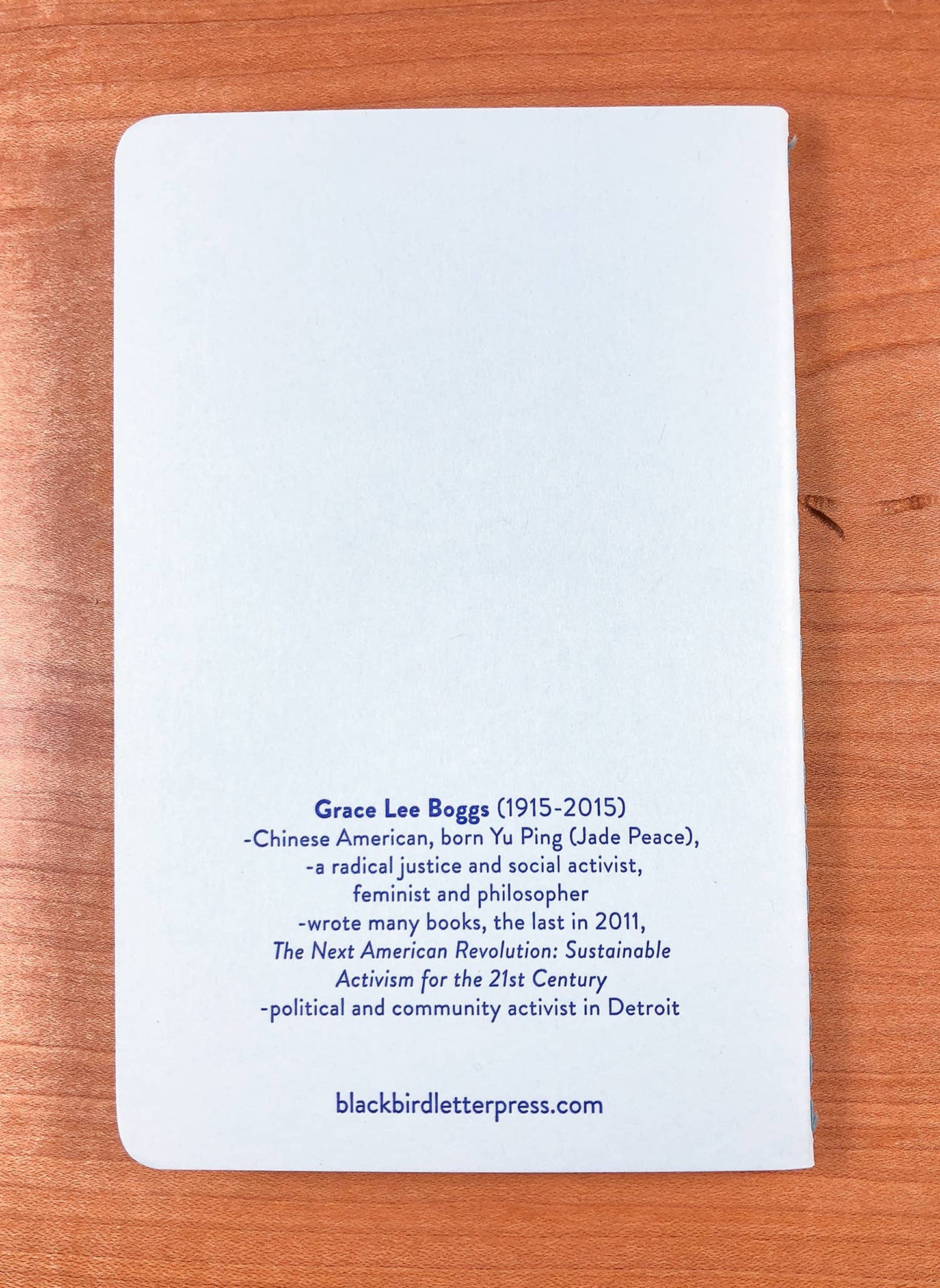 Grace Lee Boggs notebook