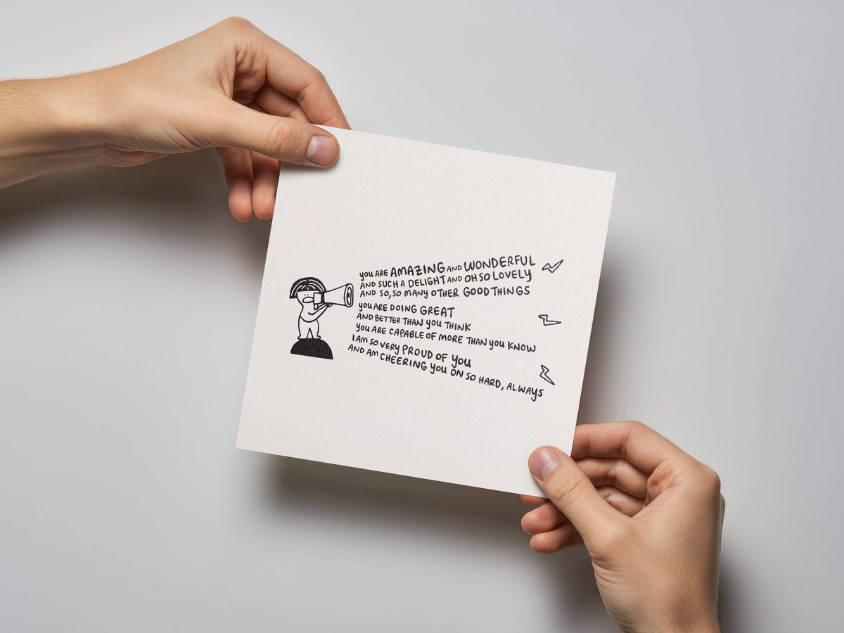 Cheering You On Encouragement Card