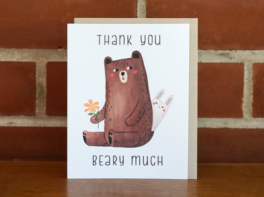 Thank You Beary Much Greeting Card