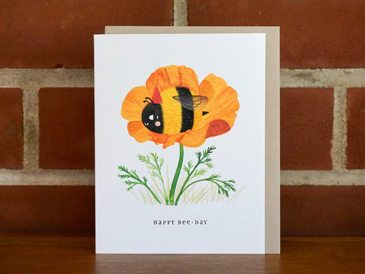 Birthday Bee Greeting Card