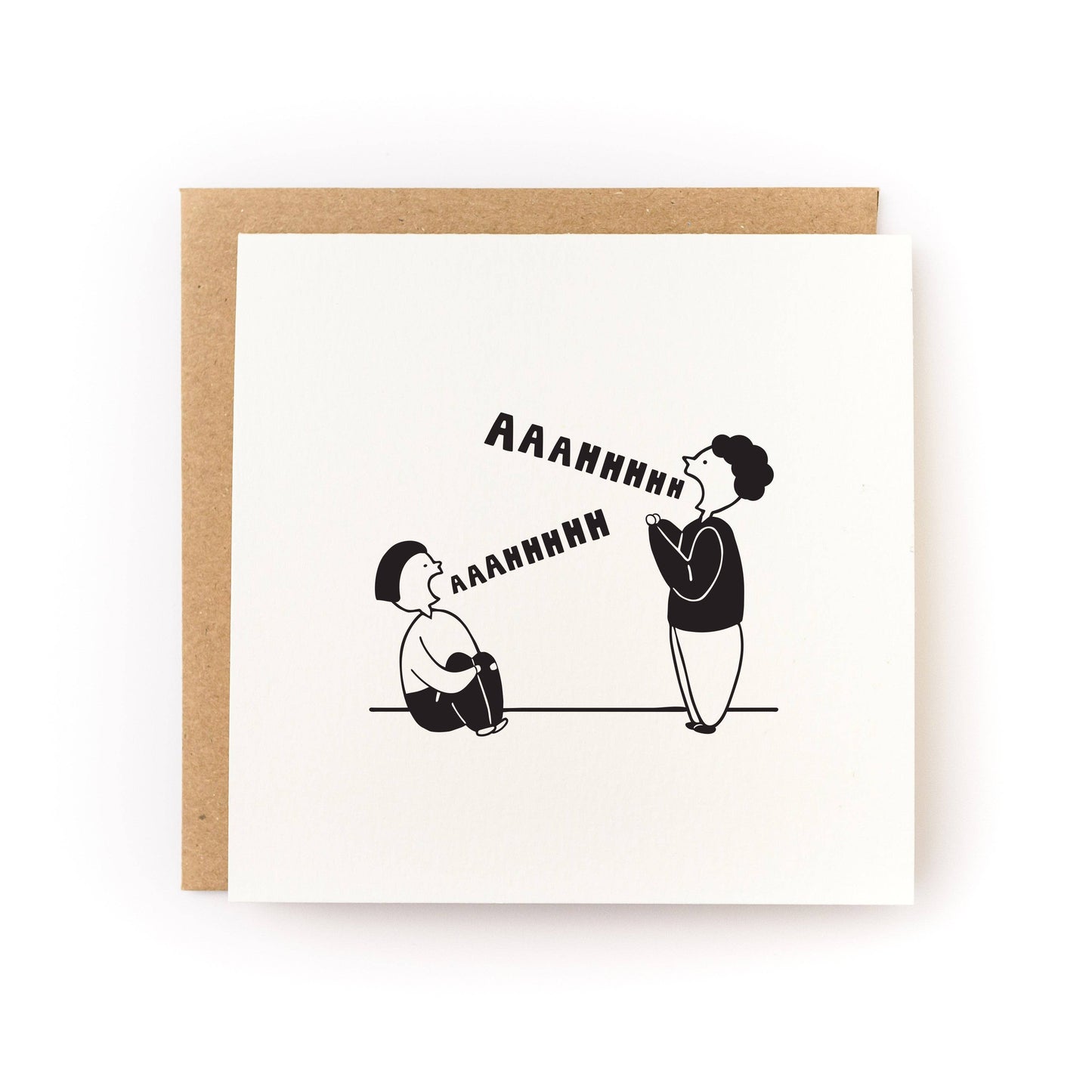 Scream into the Void Letterpress Card