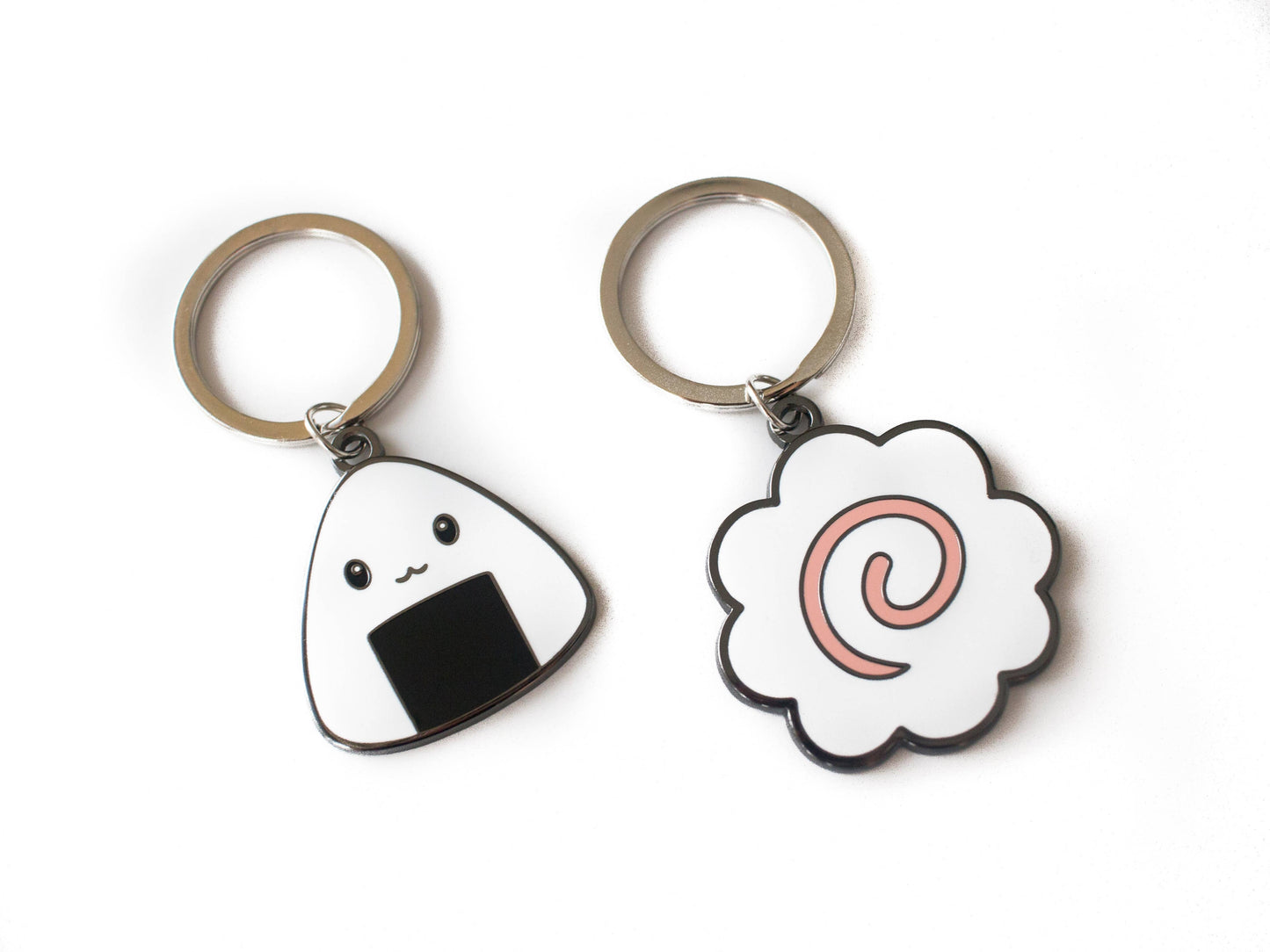 Fishcake Metal Keychain