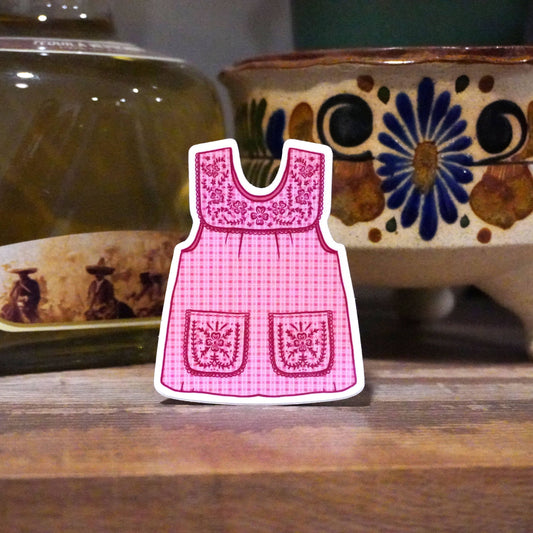 Abuelas Pink Mandil Vinyl Sticker