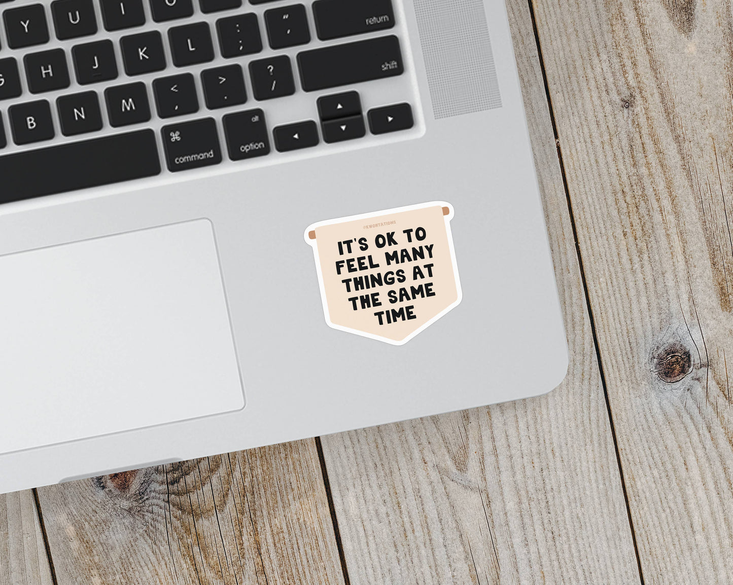 It's OK To Feel Many Things Banner Affirmation Vinyl Sticker
