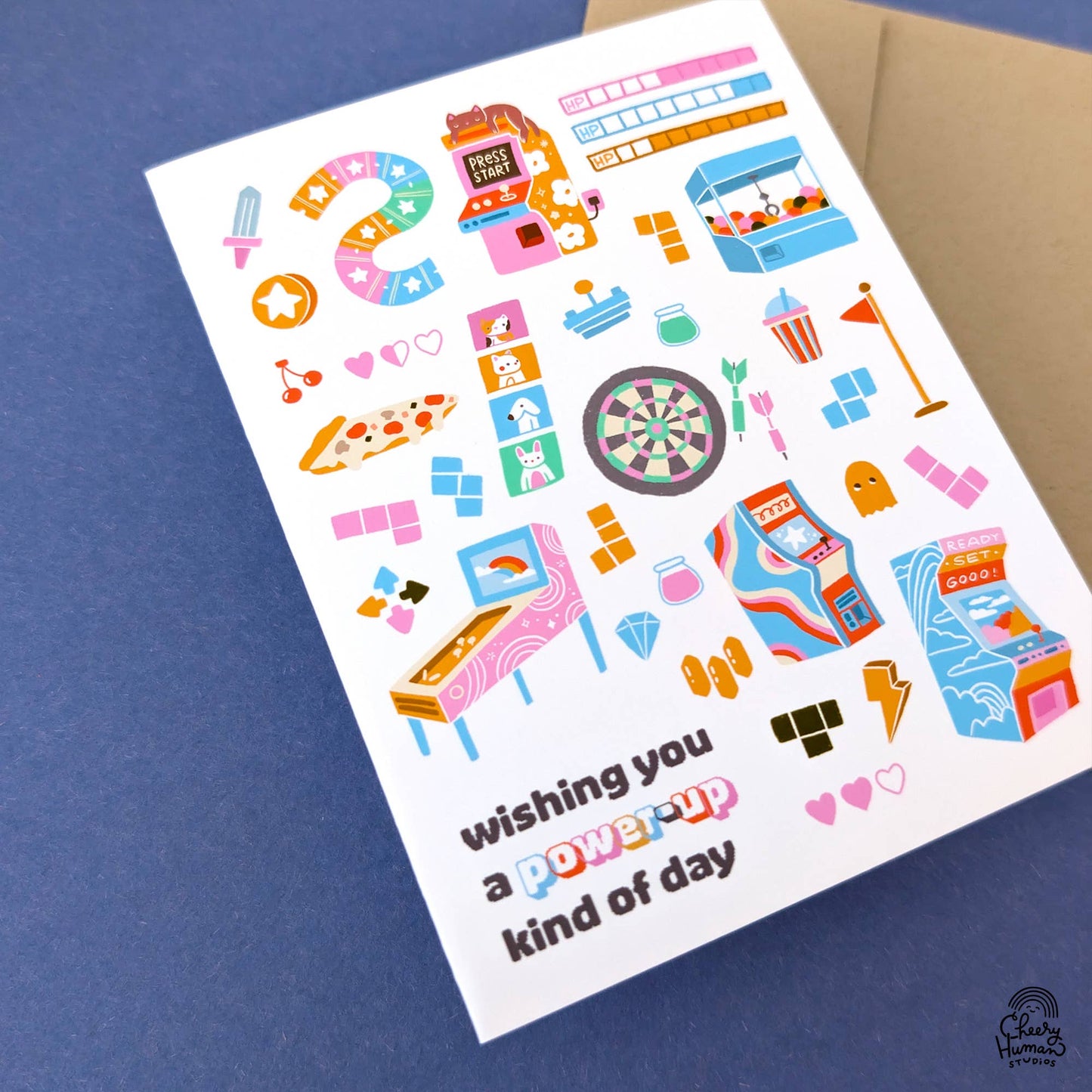Power Up Kind of Day | Gamer | Arcade | Thinking of You Card