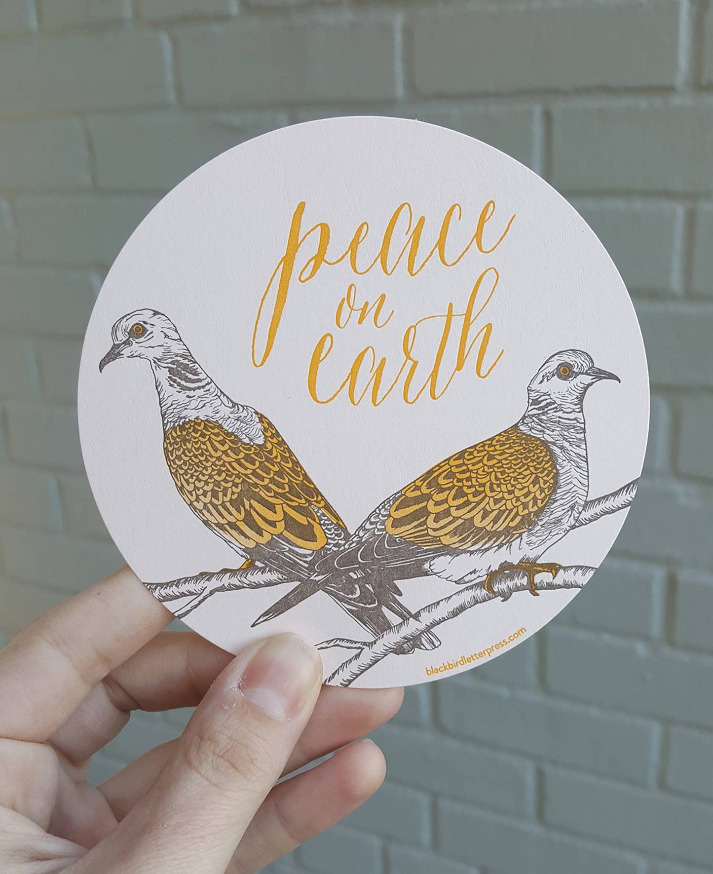 Peace on Earth Circle Card