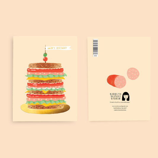 MORTADELLA TALL BOY - Birthday Card