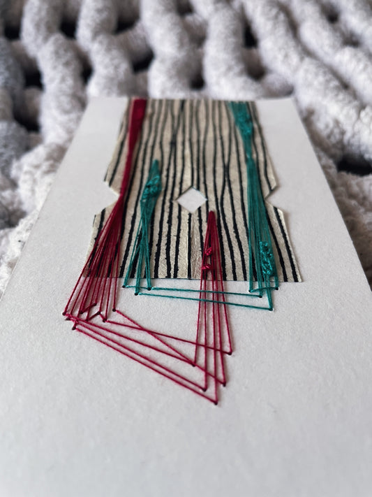 Hand-Stitched Mixed Media Collage - 6/20