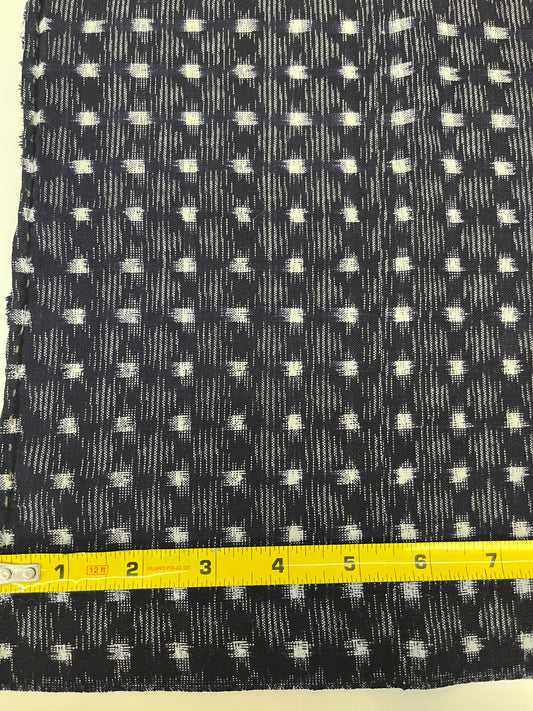 Vintage Kasuri Small Dot Square Grid Pattern
