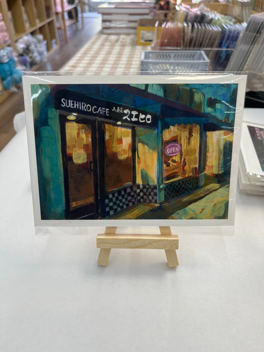 Kenji Liu Print - Suehiro Cafe