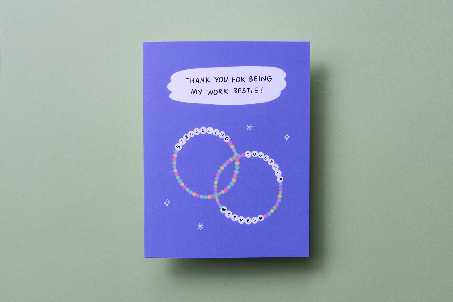 Work Bestie Greeting Card