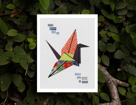 May Peace Rise Up | Thinking of You Sympathy Collage Card