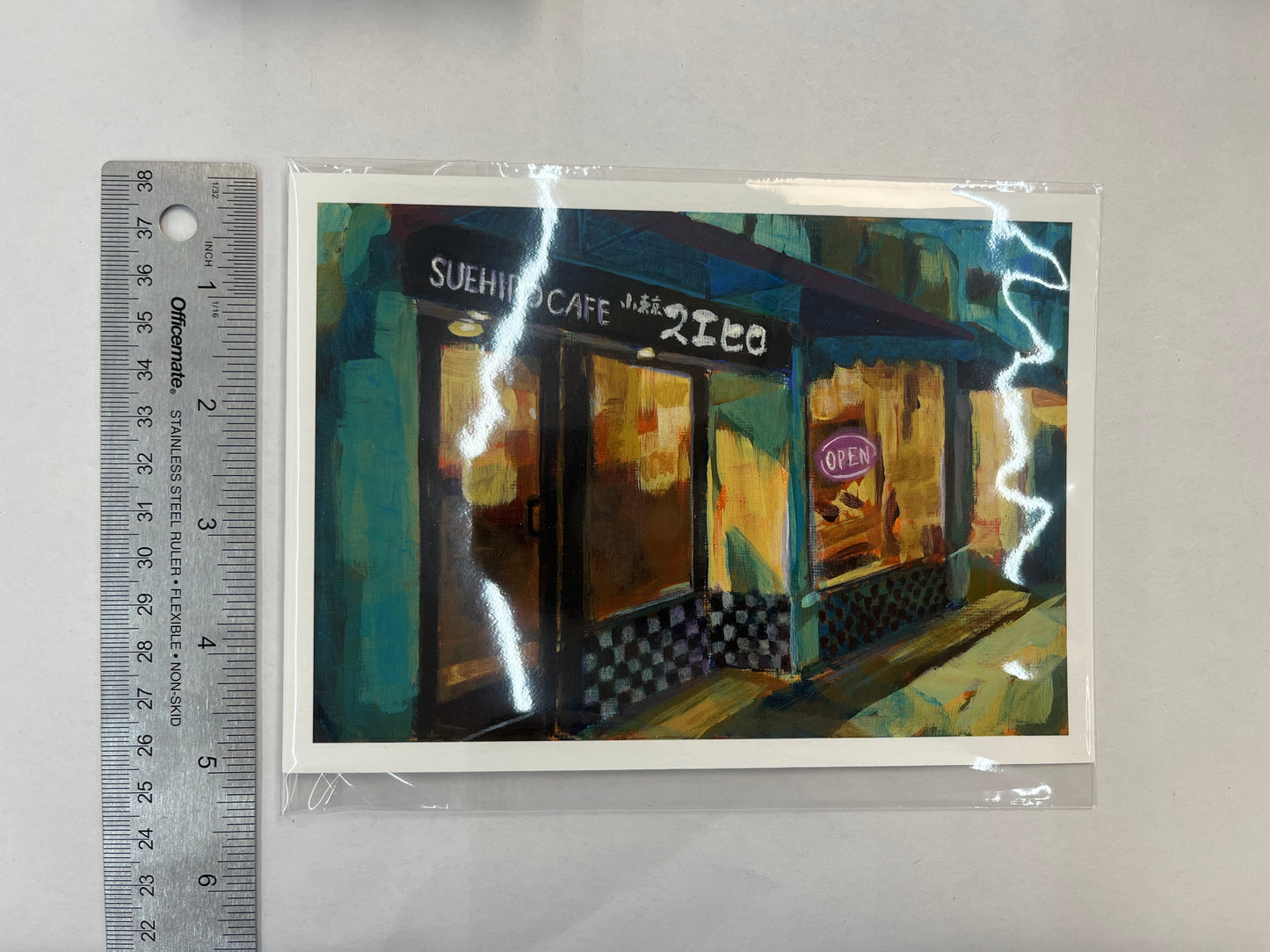 Kenji Liu Print - Suehiro Cafe