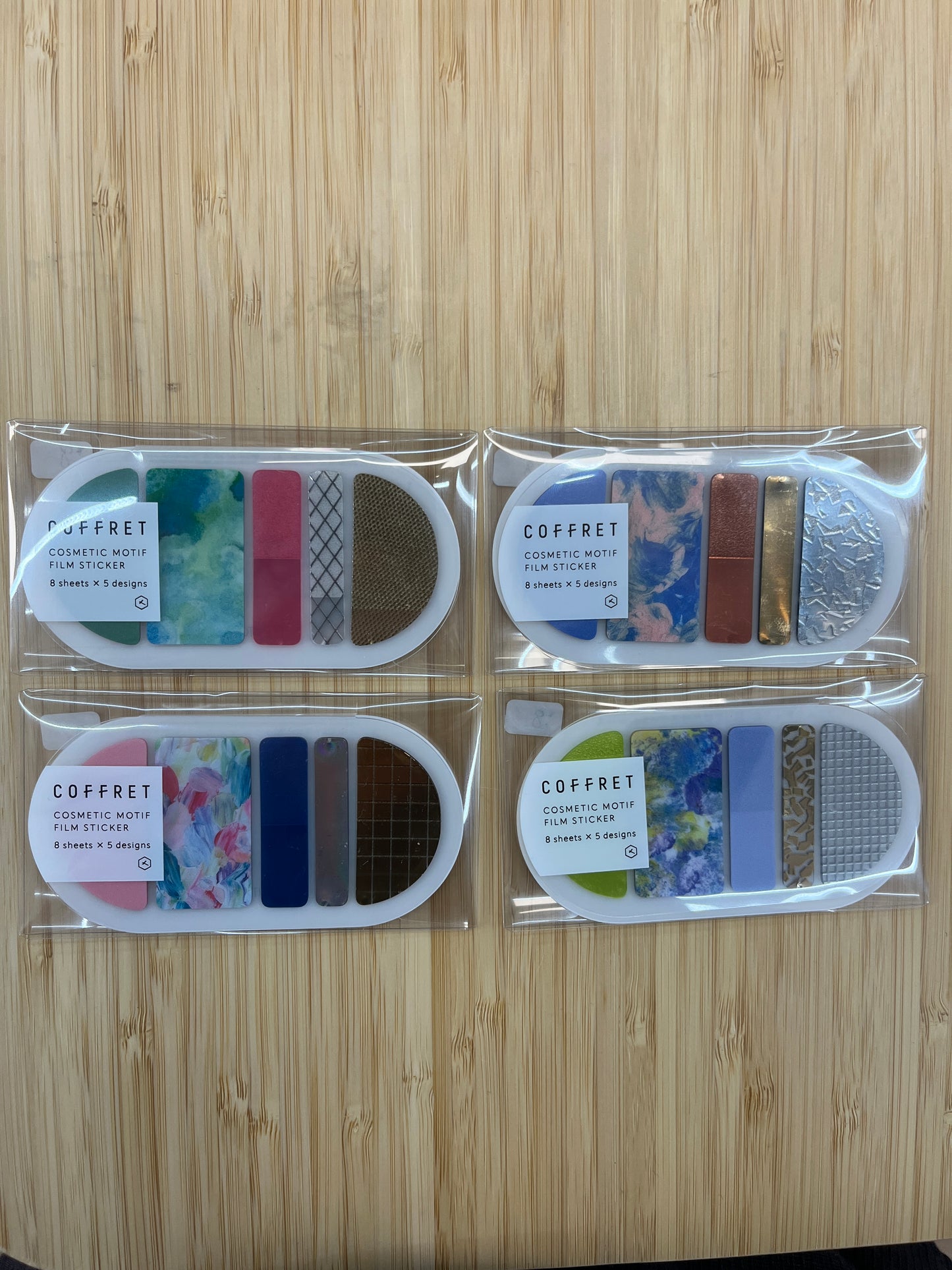 Coffret Cosmetic Motif Film Sticker - Round