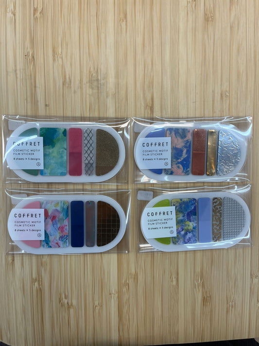 Coffret Cosmetic Motif Film Sticker - Round