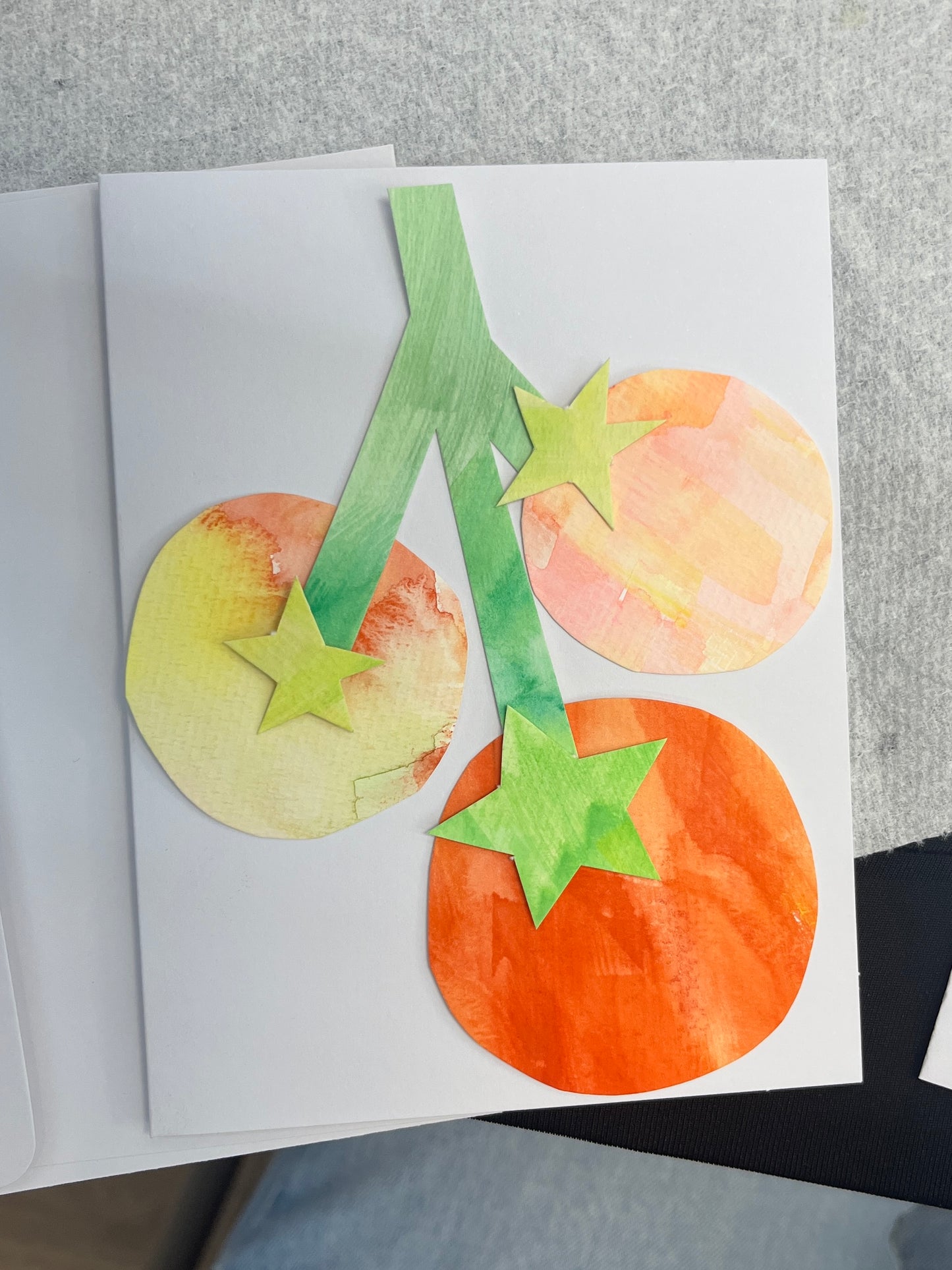 Watercolor Paper Collage - Friendship Cards 9/13