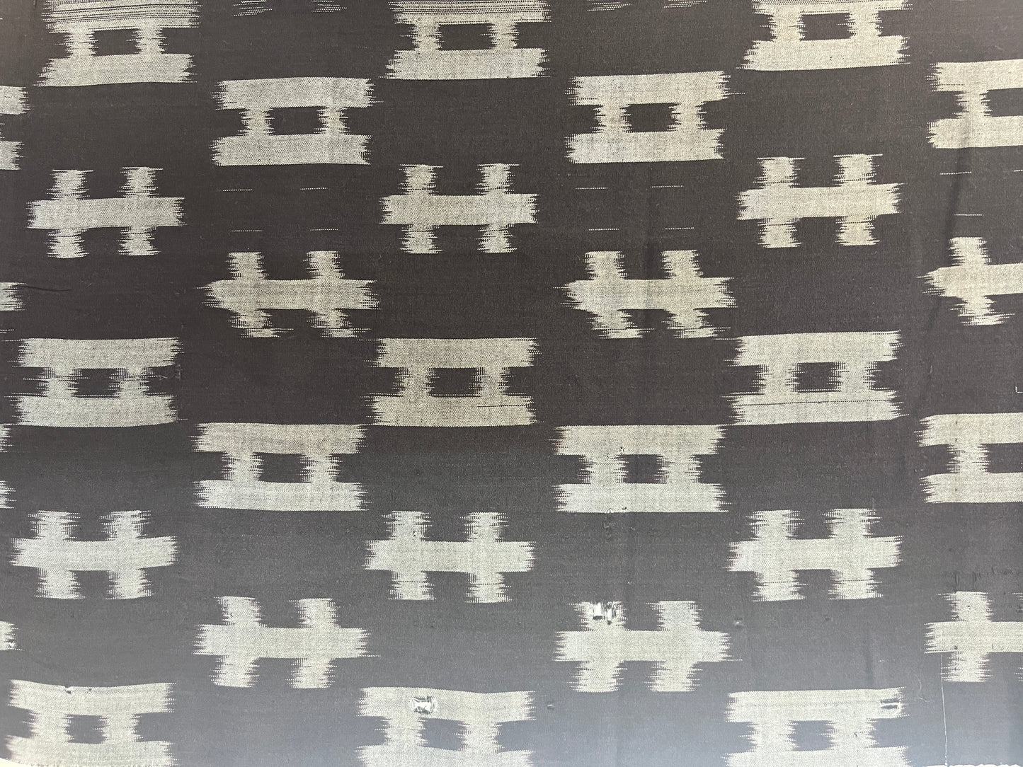 Vintage Kasuri Black Fabric Medium Pattern #2