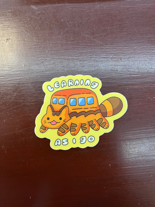 Learning as I Go Ghibli Sticker