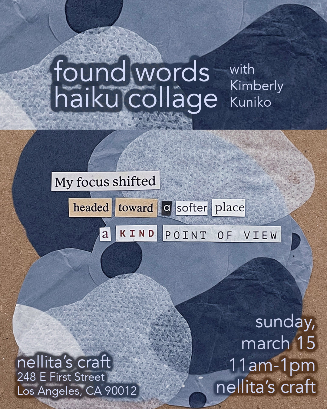 Found Words Haiku Collage - 3/15