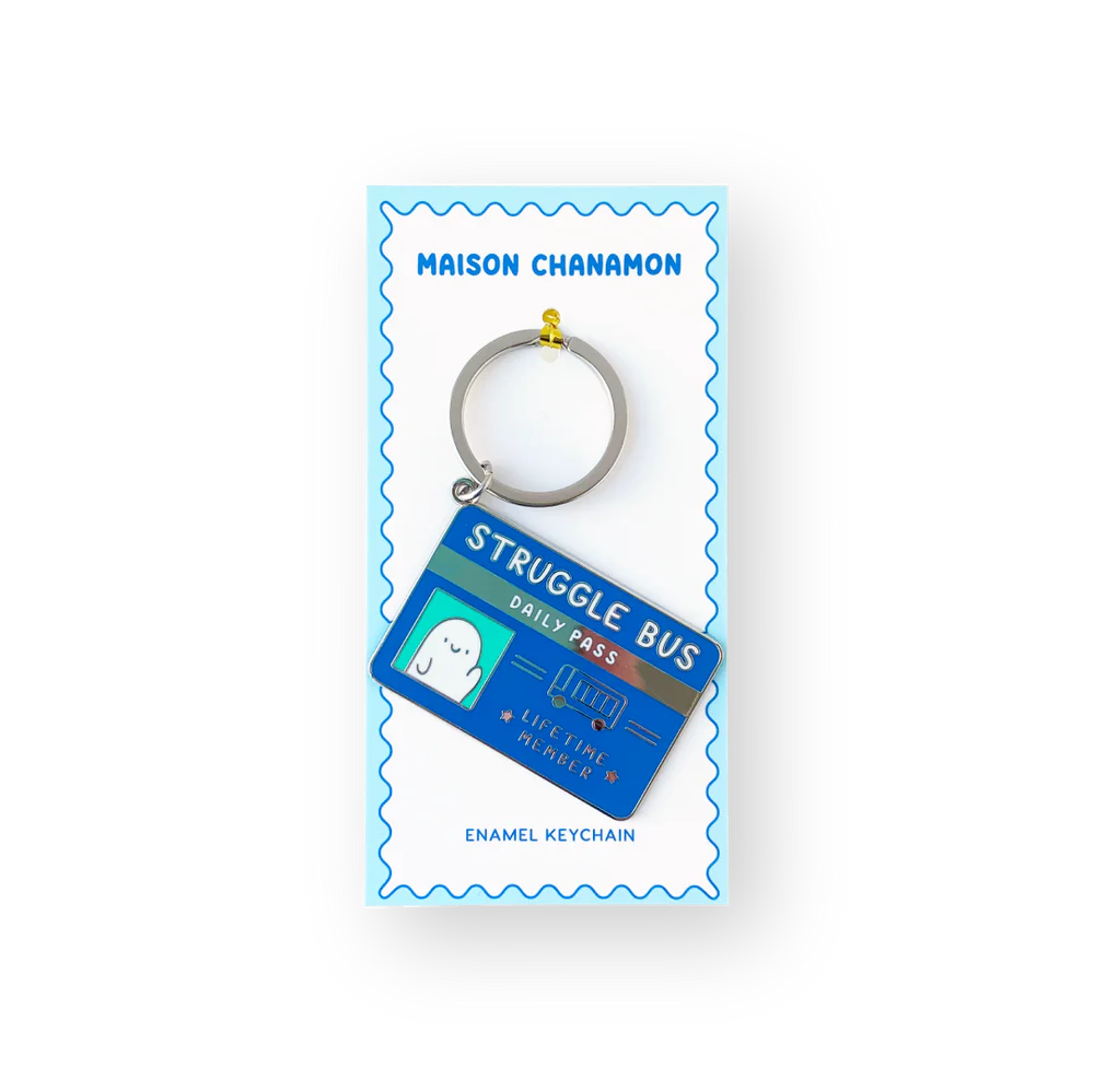 Struggle Bus Enamel Keychain