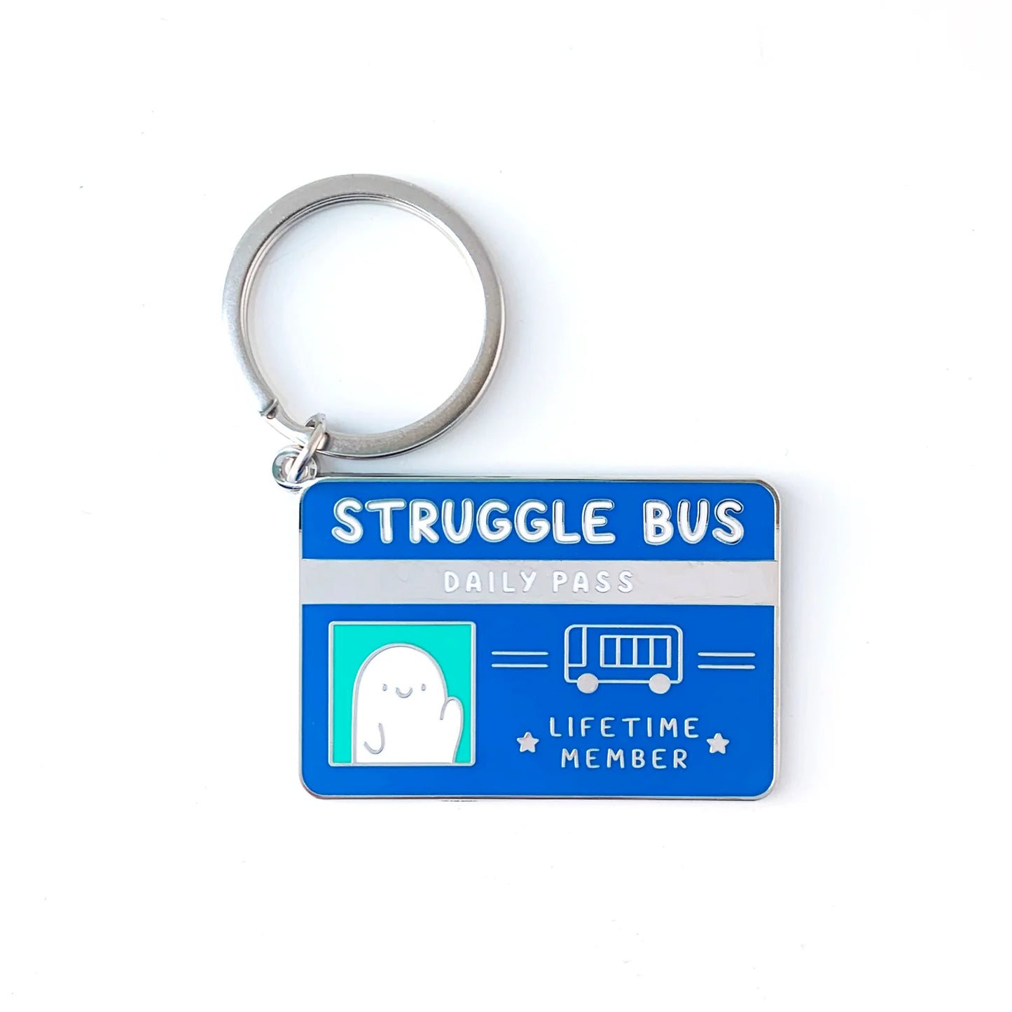 Struggle Bus Enamel Keychain