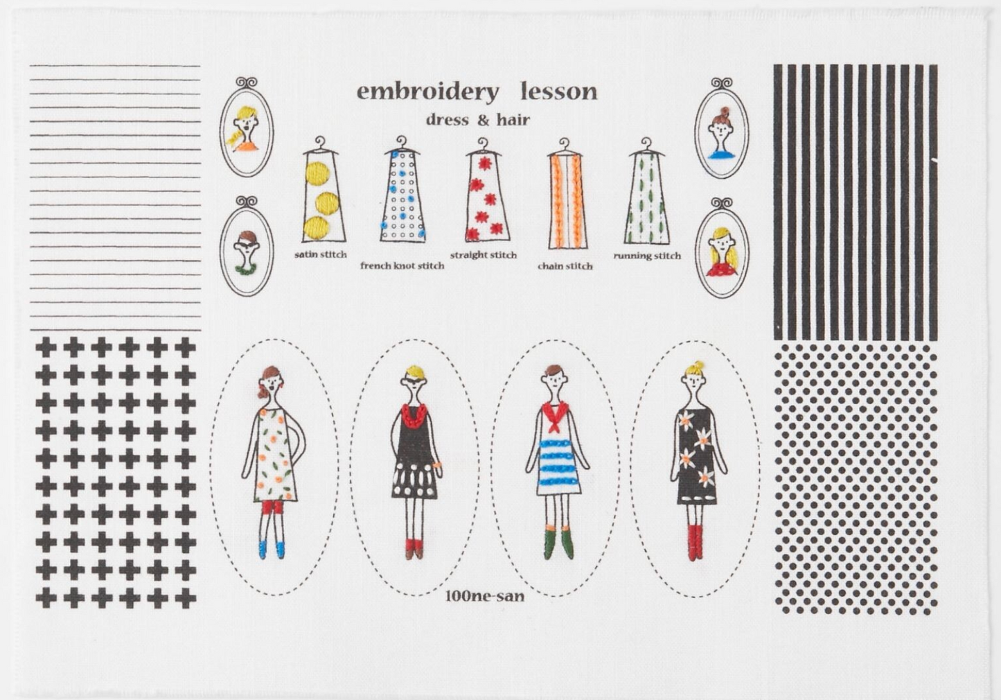 100 Ladies Charm Embroidery Kit