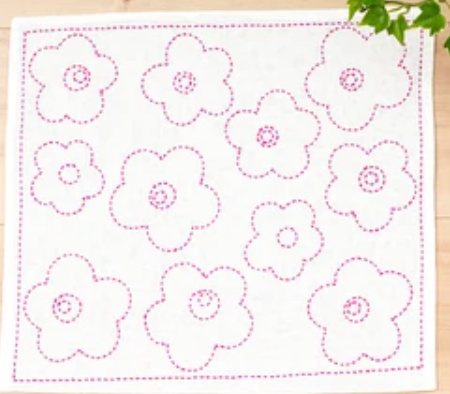 Sashiko Pattern Kitchen Cloth (one color)