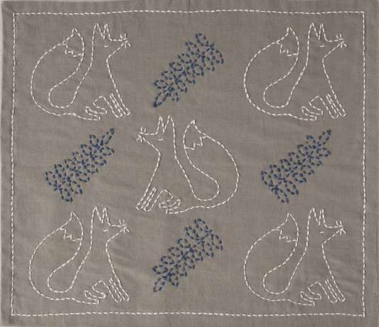 Sashiko Pattern Kitchen Cloth by Hirvi