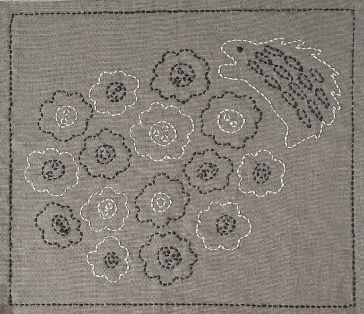 Sashiko Pattern Kitchen Cloth by Hirvi