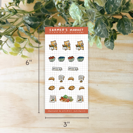 Farmer's Market Hammy Planner Stickers