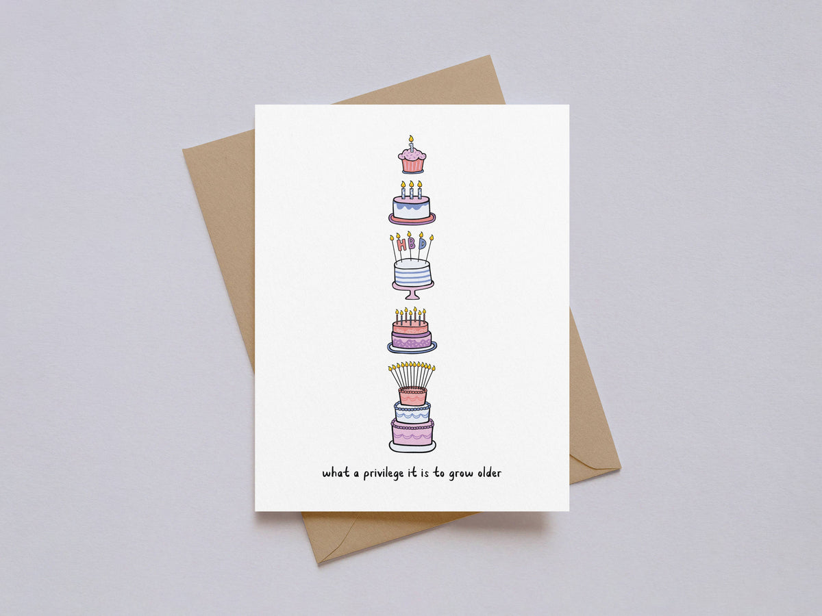 Privilege to Grow Older Birthday Card
