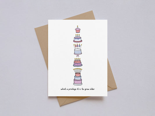 Privilege to Grow Older Birthday Card