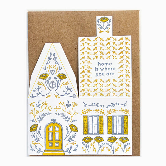 Home is where you are 3D house card