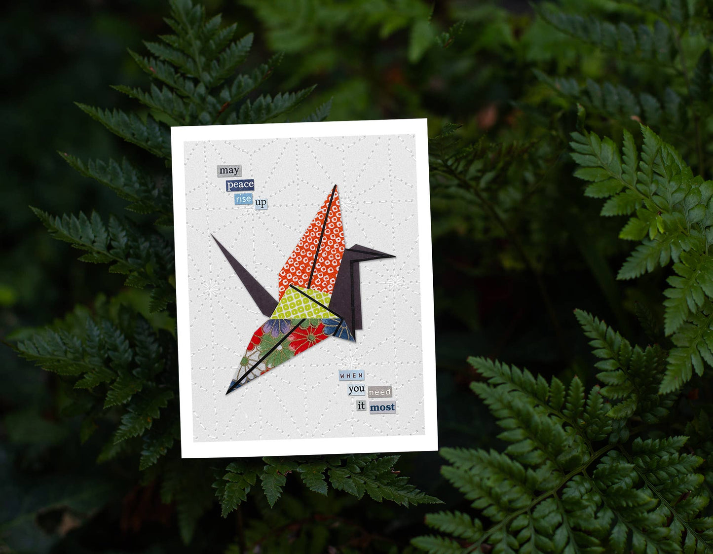 May Peace Rise Up | Thinking of You Sympathy Collage Card