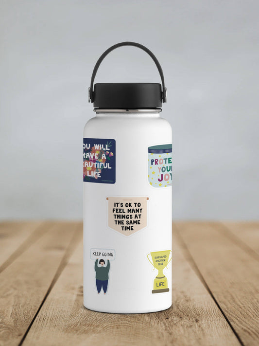 It's OK To Feel Many Things Banner Affirmation Vinyl Sticker