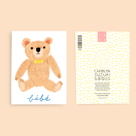 TEDDY - Baby Card