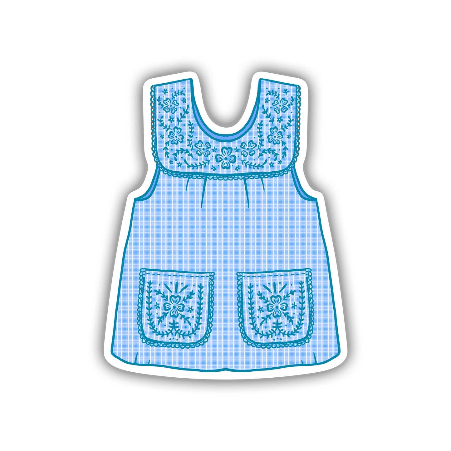 Abuelas Blue Mandil Vinyl Sticker