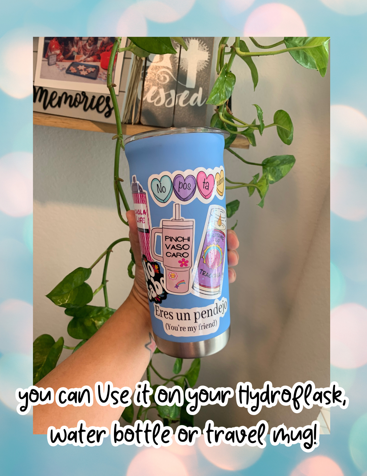 K pop girl band sticker, ramen decal, demon kawaii sticker