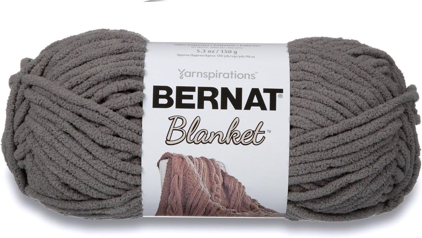 Bernat Blanket Superbulky, 5.3 oz - Dark Gray