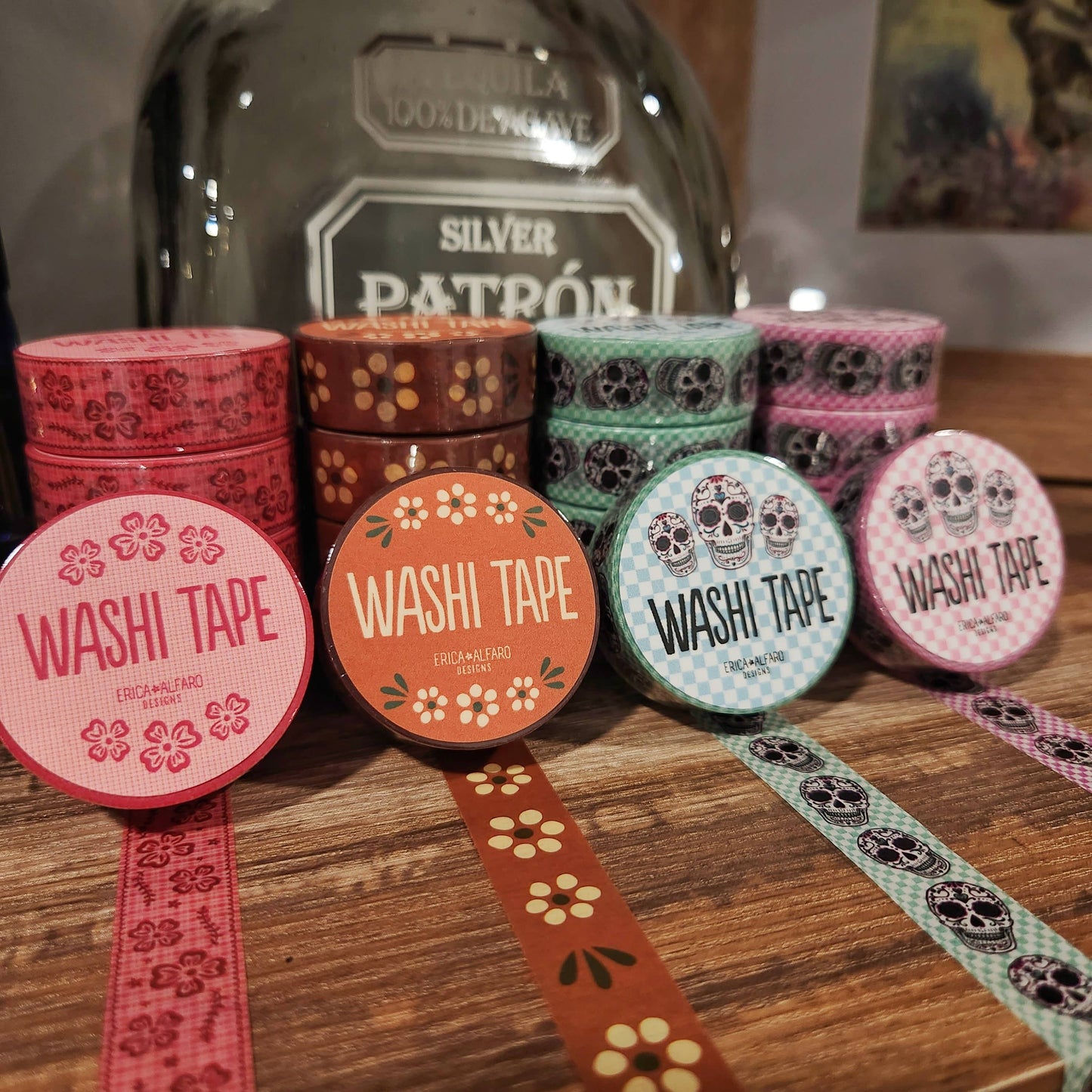 Pink Sugar Skull Mexican Washi Tape