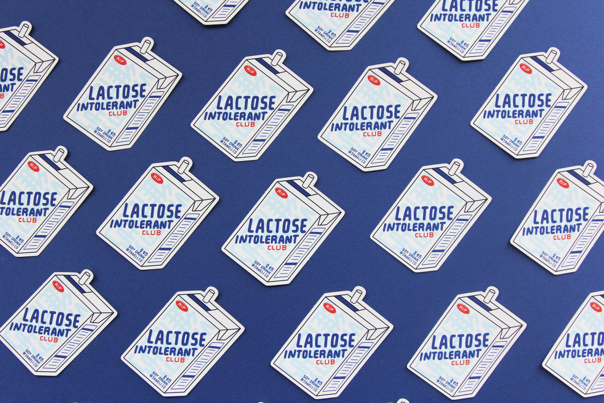 Lactose Intolerant Club Sticker
