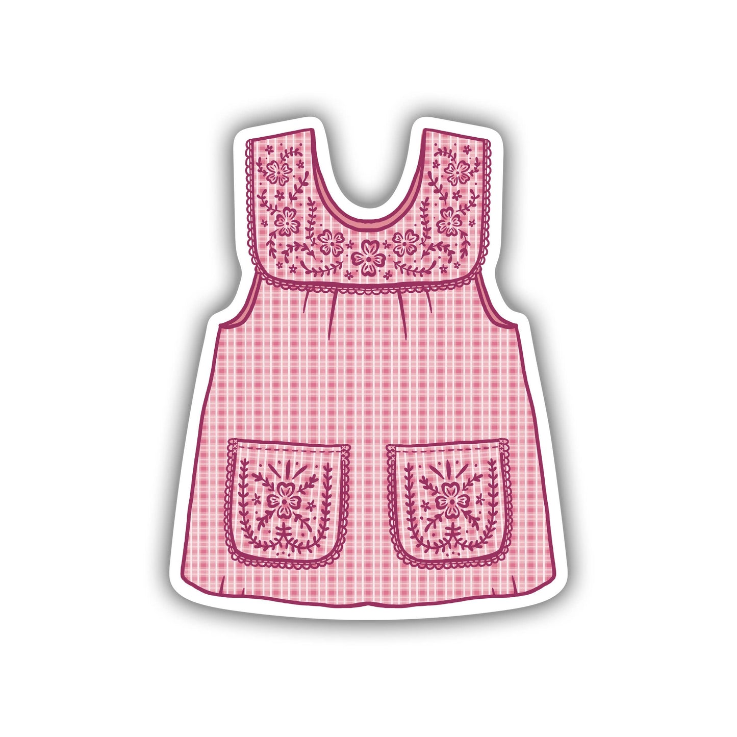 Abuelas Pink Mandil Vinyl Sticker
