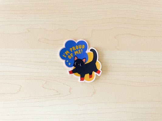 Proud of Me Waterproof Vinyl Sticker