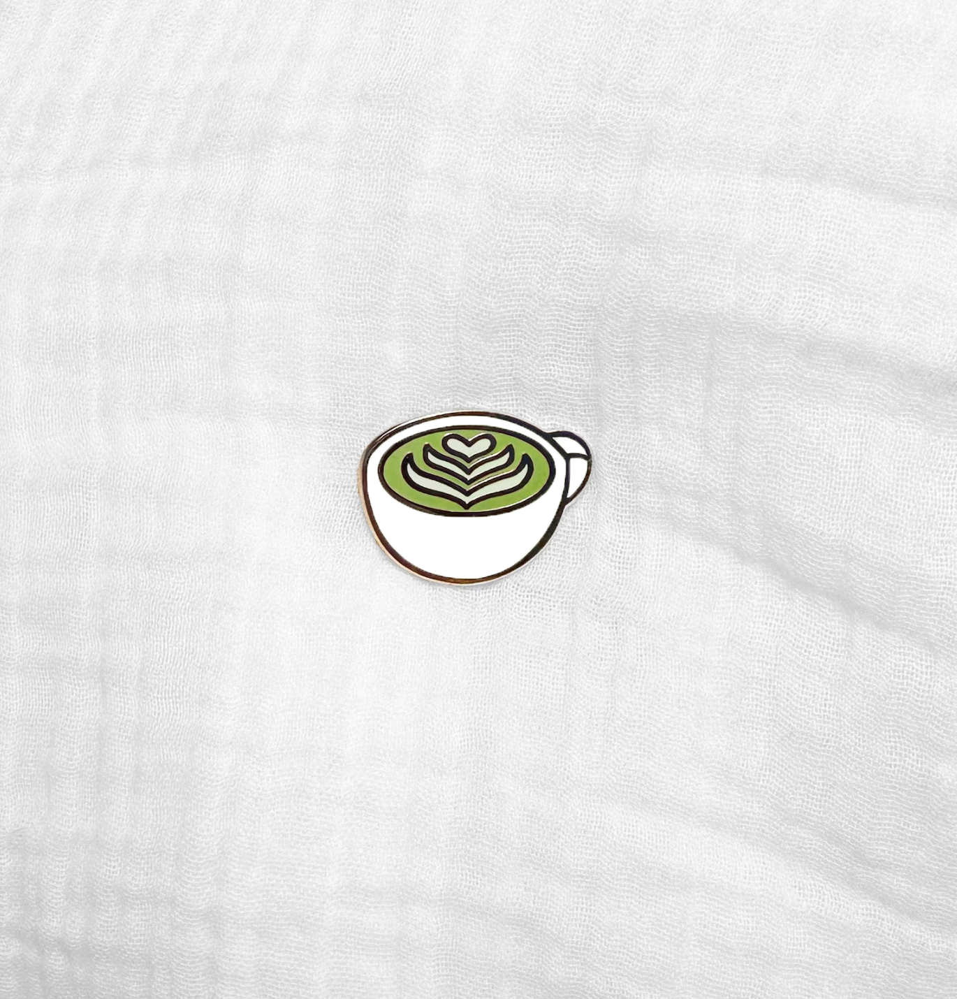 Matcha Latte White Cup Enamel Pin