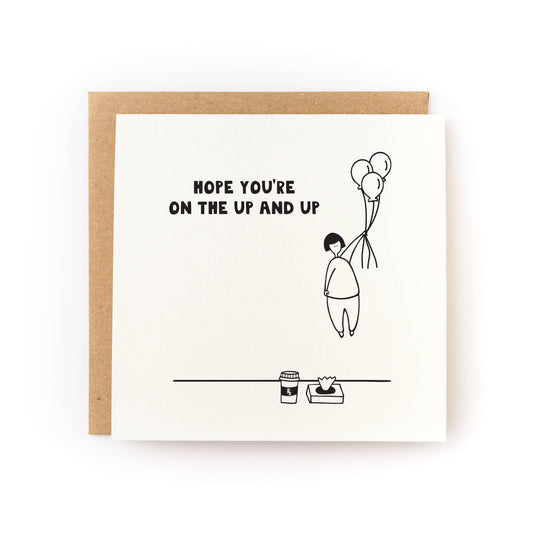Hope You're On the Up and Up Get Well Card