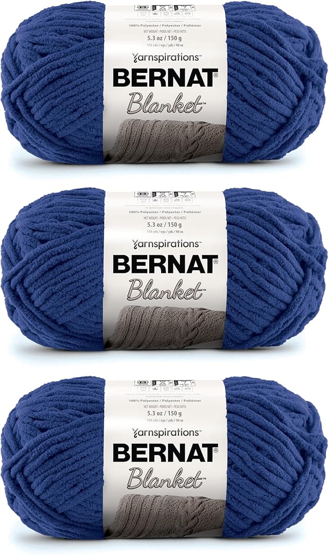 Bernat Blanket Superbulky, 5.3 oz - Navy