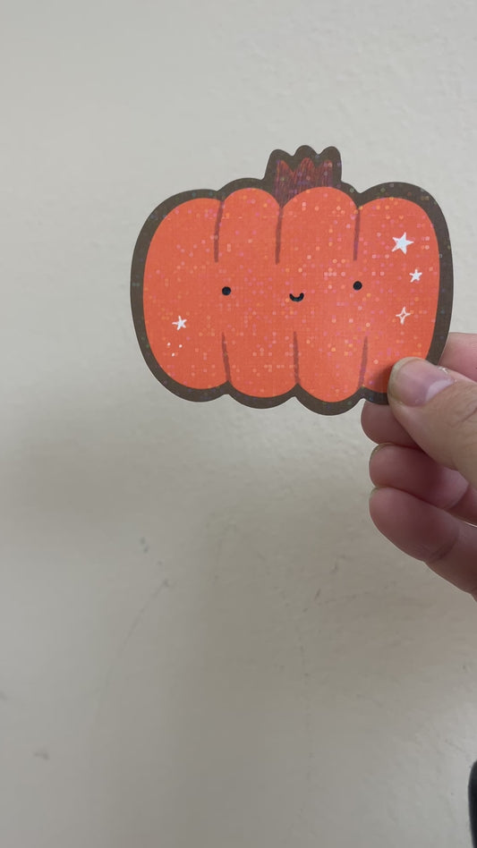 Sparkly Pumpkin Sticker