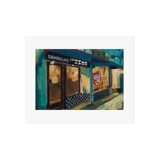 Kenji Liu Print - Suehiro Cafe