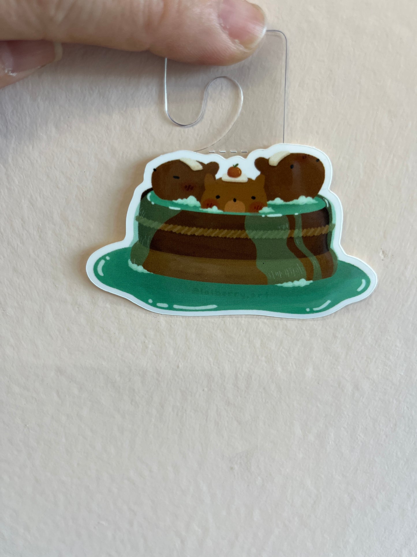 Capybara Spa Sticker